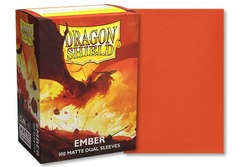 Dragon Shield DUAL Matte Standard-Size Sleeves - Ember - 100ct